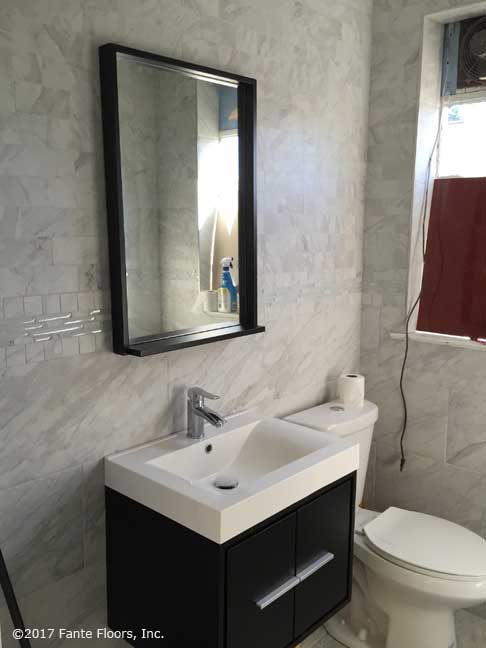 Modern Bathroom Marble and Tile