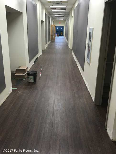 Commercial LVT Hallway